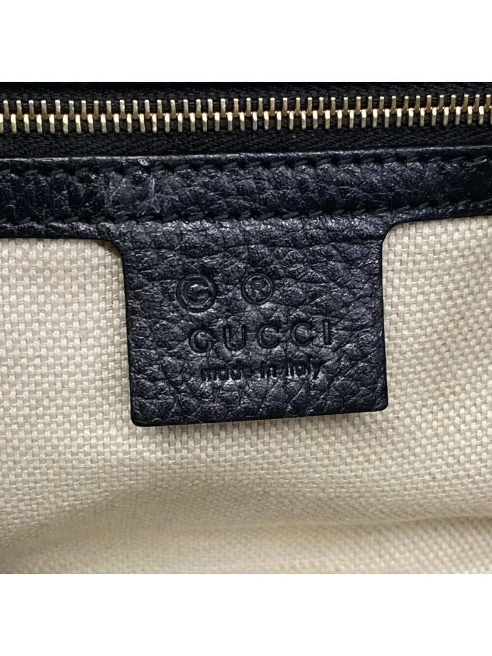 Gucci Handbag Soho Black Leather